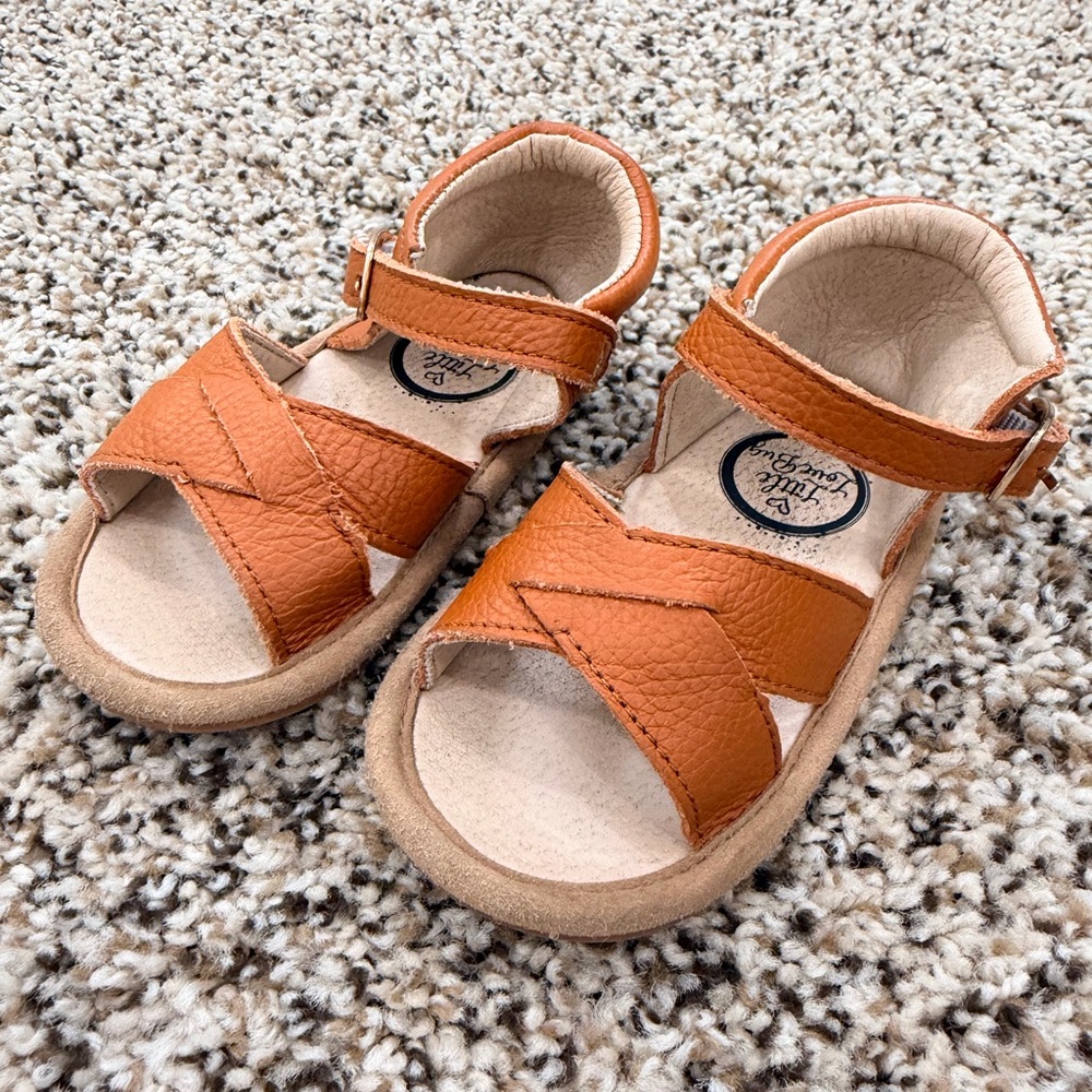 Tan Kids Sandals